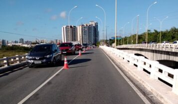 Transito sobre ponte do Rio Poxim fica interditado no sentido centro praias nesta sexta 20 confira