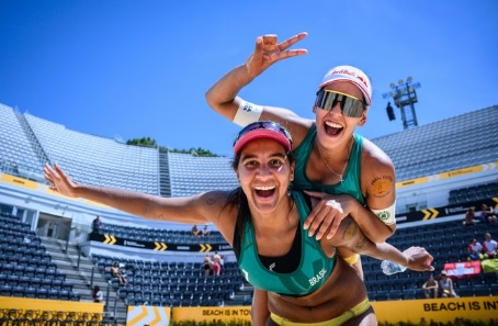 Sergipana Duda Lisboa conquista mundial de volei de praia com Ana Patricia