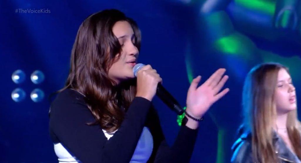 Sergipana Nanda Santiago passa de fase e continua no The Voice Kids 2022