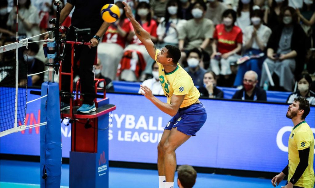 Brasil encerra primeira fase da Liga das Nacoes de volei com vitoria