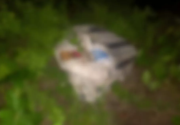 Corpo em saco plastico