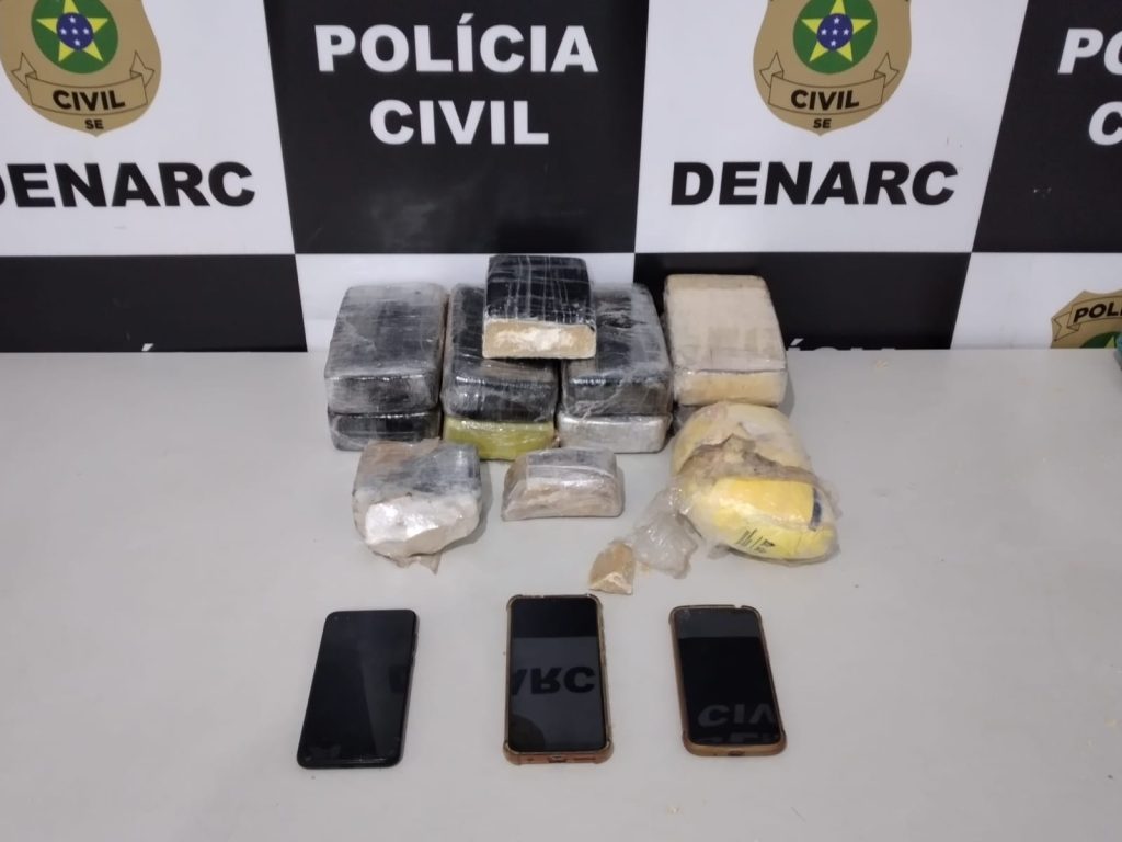 Dois homens de Sao Paulo sao presos por suspeita de trafico de drogas em Sergipe