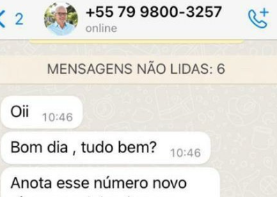 Golpista usa imagem de Edvaldo Nogueira para pedir dinheiro 1
