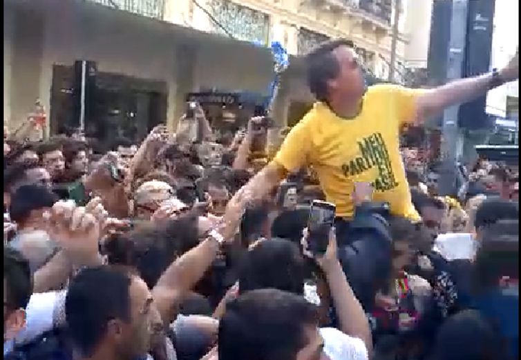 Bolsonaro vai discursar no mesmo local onde levou facada em 2018