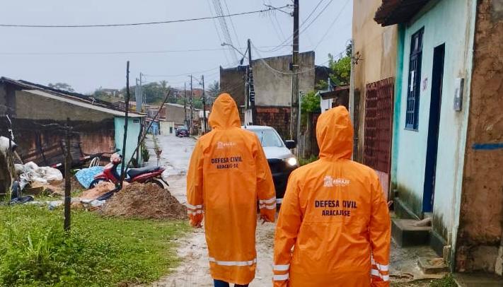 Defesa Civil de Aracaju prorroga alerta de chuva para esta terca 16