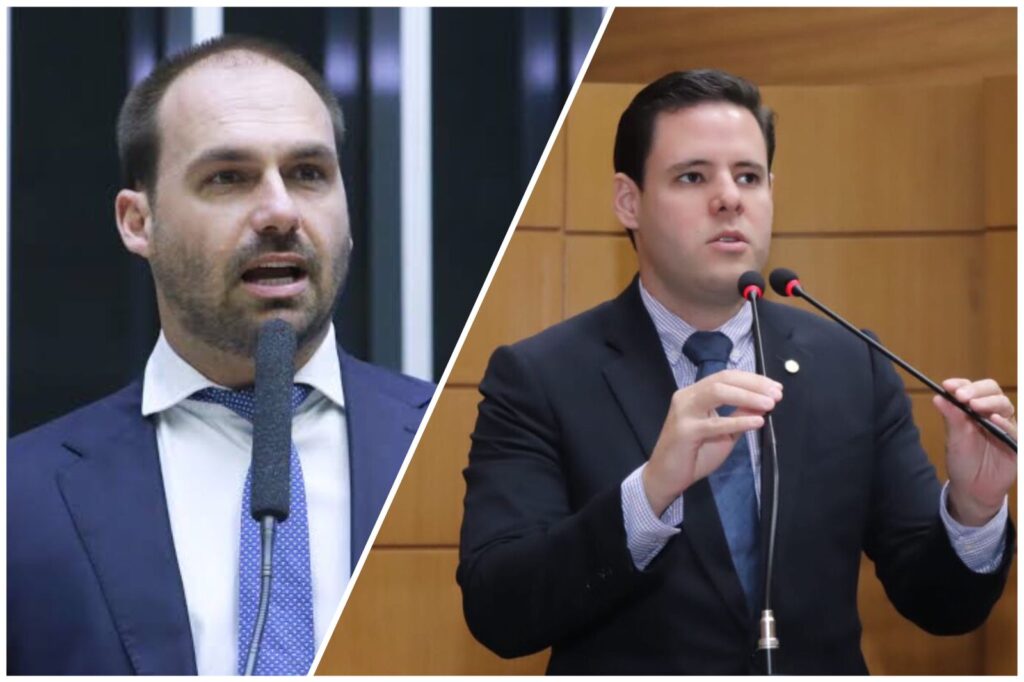 Pessoa alinhada com as ideias de Bolsonaro diz Eduardo Bolsonaro em apoio a candidatura de Rodrigo Valadares