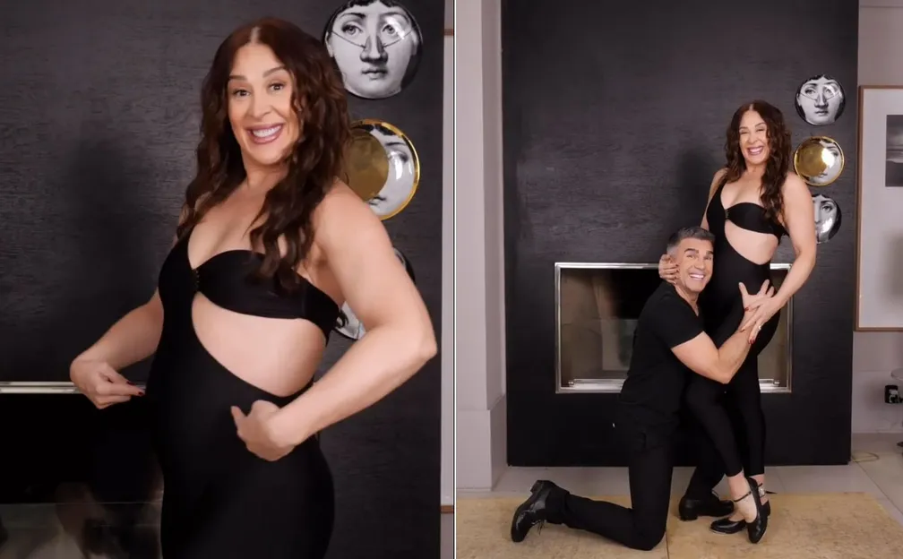 Aos 55 anos Claudia Raia anuncia gravidez de terceiro filho