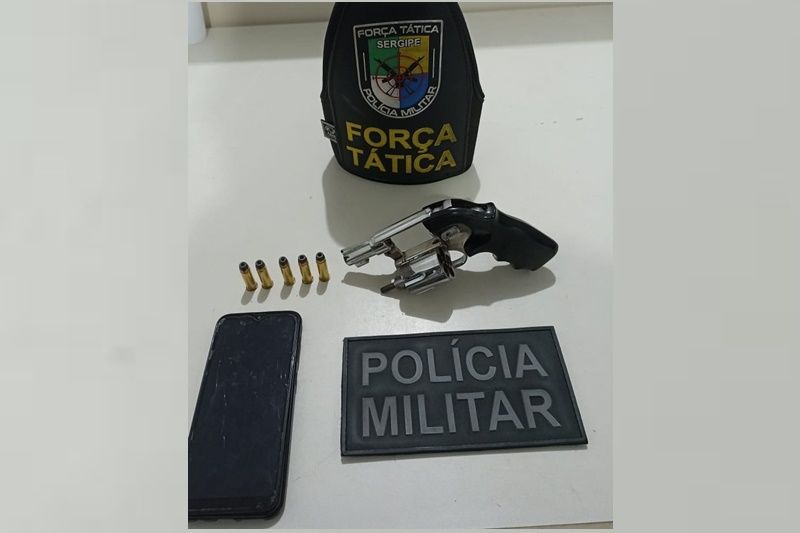 Homem e preso e arma de fogo apreendida na Zona Sul de Aracaju