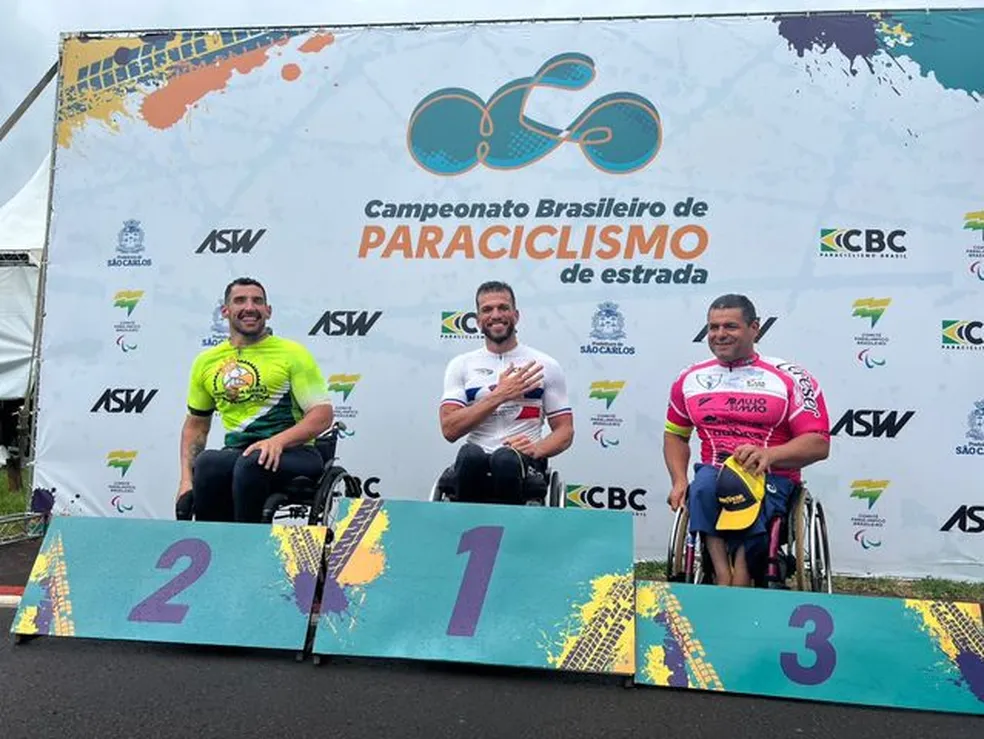 Ulisses Freitas e bicampeao brasileiro de Paraciclismo