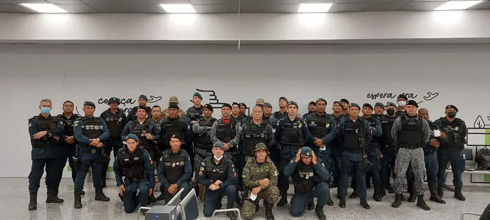 Apos convocacao policiais militares sergipanos embarcam para auxiliar no DF