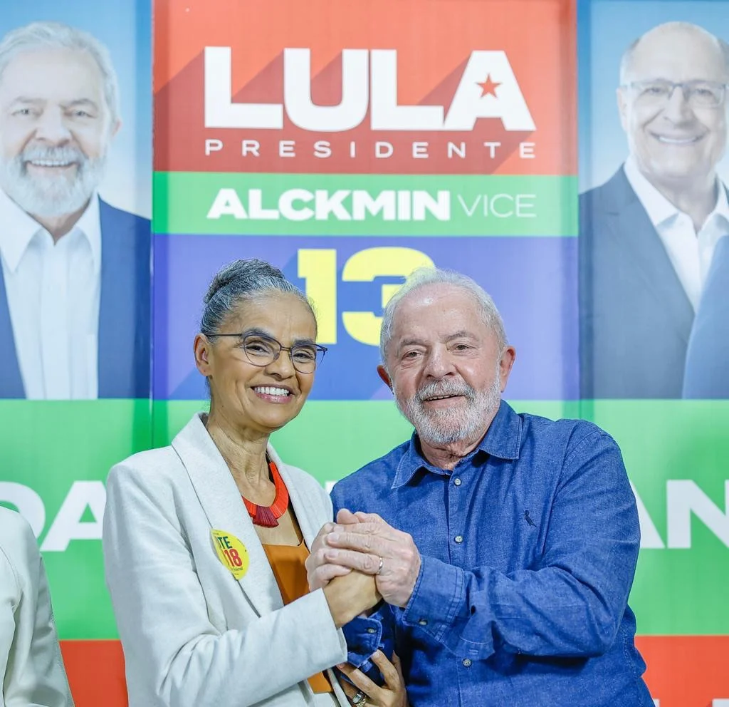 Marina Silva oficializa apoio a candidatura de Lula
