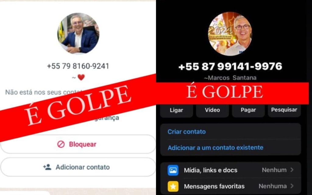 Golpe do WhatsApp Prefeito de Sao Cristovao denuncia crime envolvendo seu nome