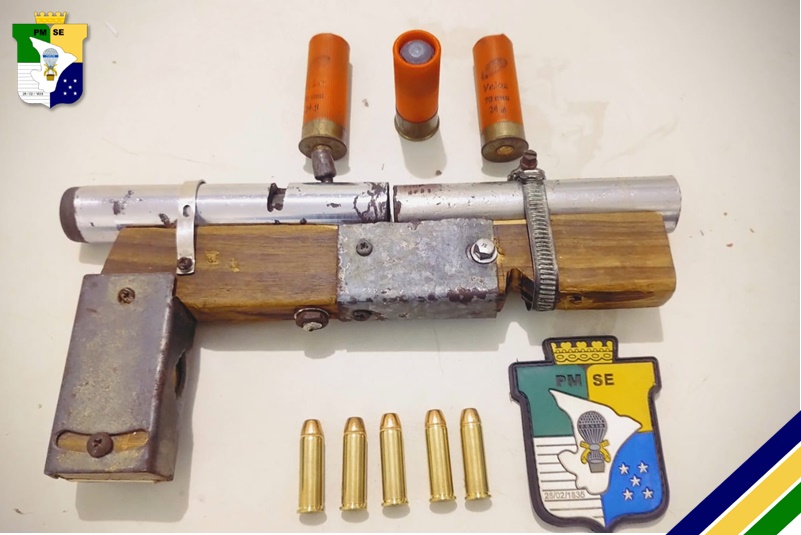 Polícia Militar prende homem por porte ilegal de arma de fogo artesanal em Aracaju 1 Policia Militar prende homem por porte ilegal de arma de fogo artesanal em Aracaju