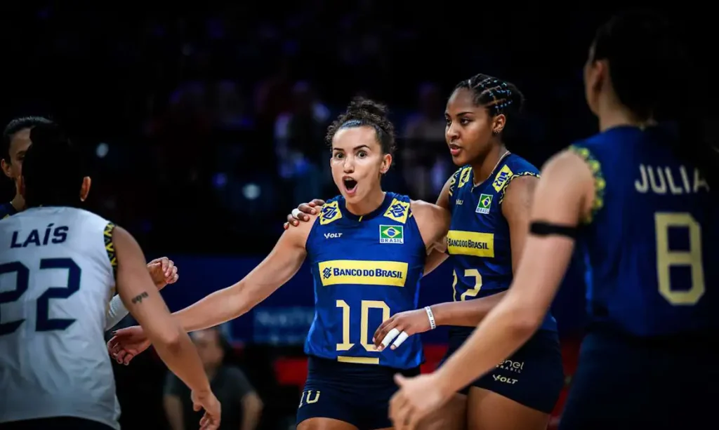 Ana Cristina lidera vitória brasileira pela Liga das Nações de vôlei 1 20250723 164309