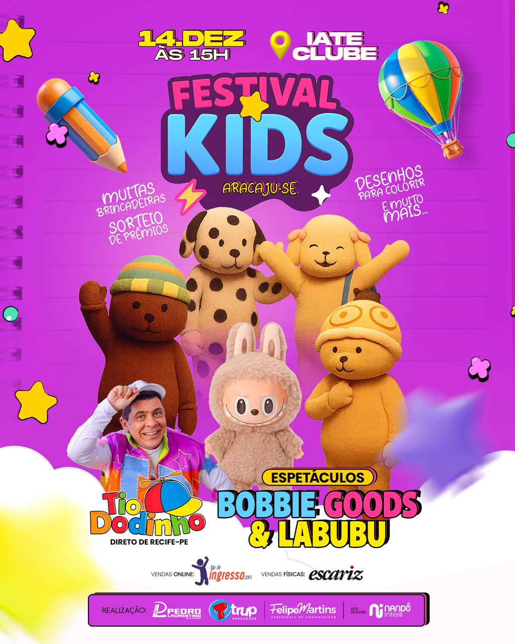 Festival Kids traz espetaculo Bobbie Goods e Labubu
