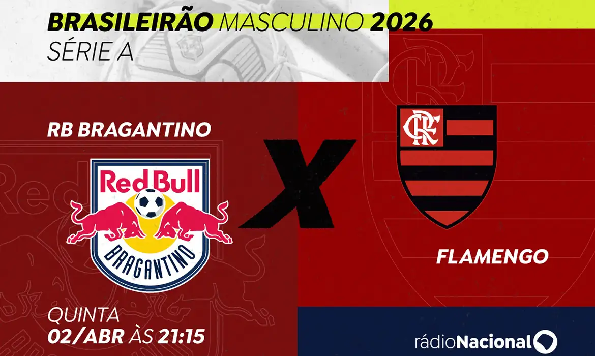 Rádio Nacional leva ao ar RB Bragantino x Flamengo nesta quinta às 21h15 1 rb