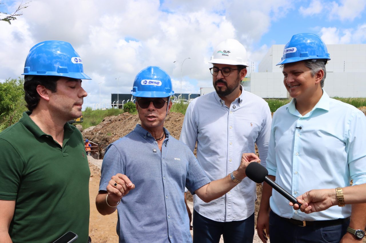 Iguá Sergipe avança nas obras do Guajará e alcança 10 km de rede coletora de esgoto implantada 4 Igua Governardo Mitidieri Guajara 4