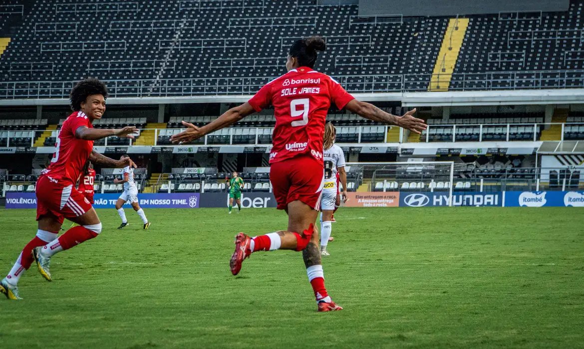 Internacional vence Santos por 3 a 0 fora de casa pelo Brasileirão Feminino 1 inter fem soles jaimes brasileirao fem 2026