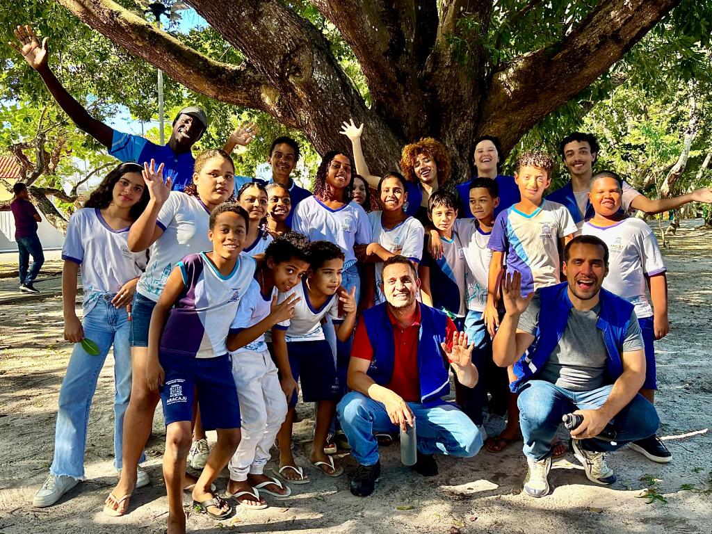 Alunos da rede municipal conhecem manguezal em visita ao Parque do Poxim