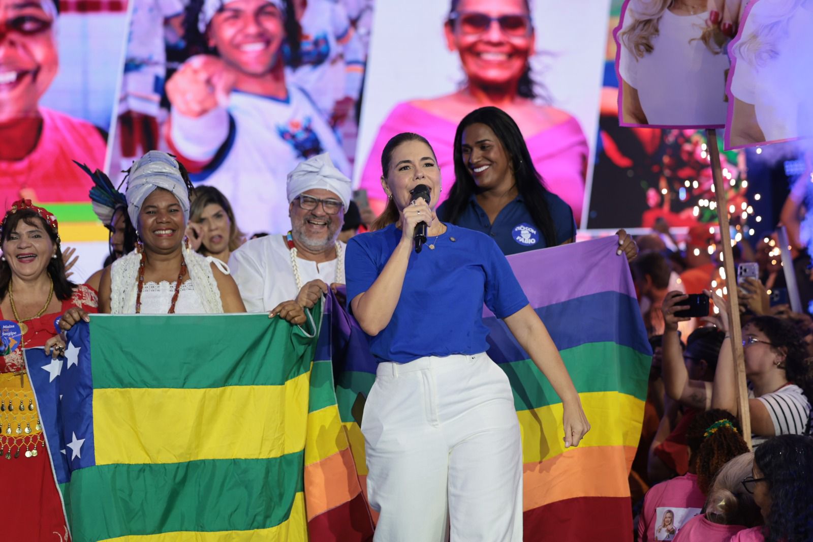 Governador Fábio Mitidieri em agenda de campanha em Aracaju