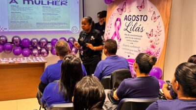 Patrulha Maria da Penha leva prevenção à violência a empresa de Aracaju