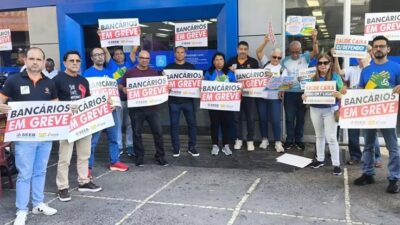 Bancários do BB e Caixa param atividades e iniciam greve em Sergipe