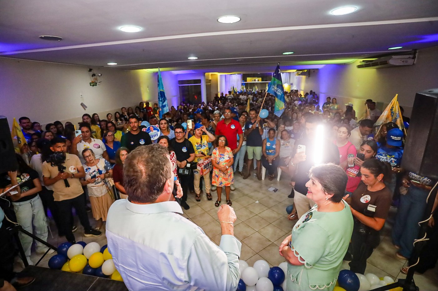 Ex-prefeita Maria Mendonça declara apoio a Cláudio Mitidieri em Itabaiana 2 O candidato falou aos participantes durante o encontro em Itabaiana