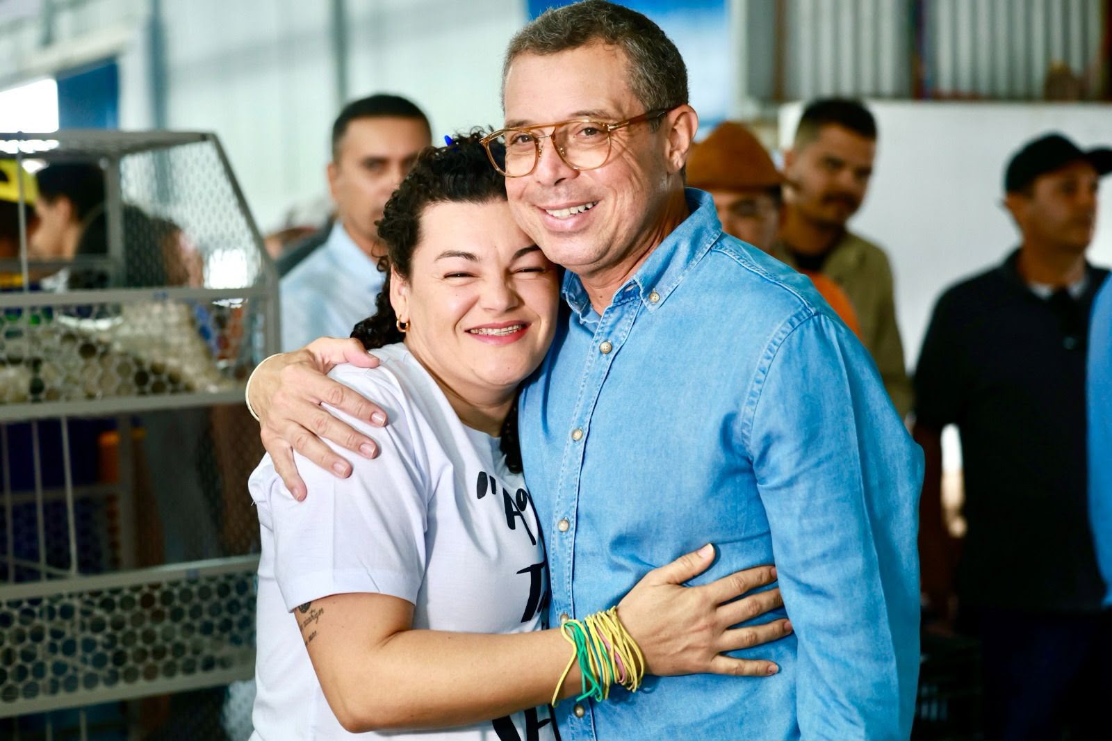 Governador Fábio Mitidieri em atividade de campanha