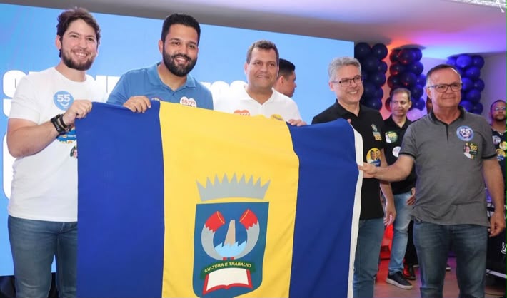 Deputado estadual Jorginho Araujo no encontro do vereador Kaique Freire, em Estância
