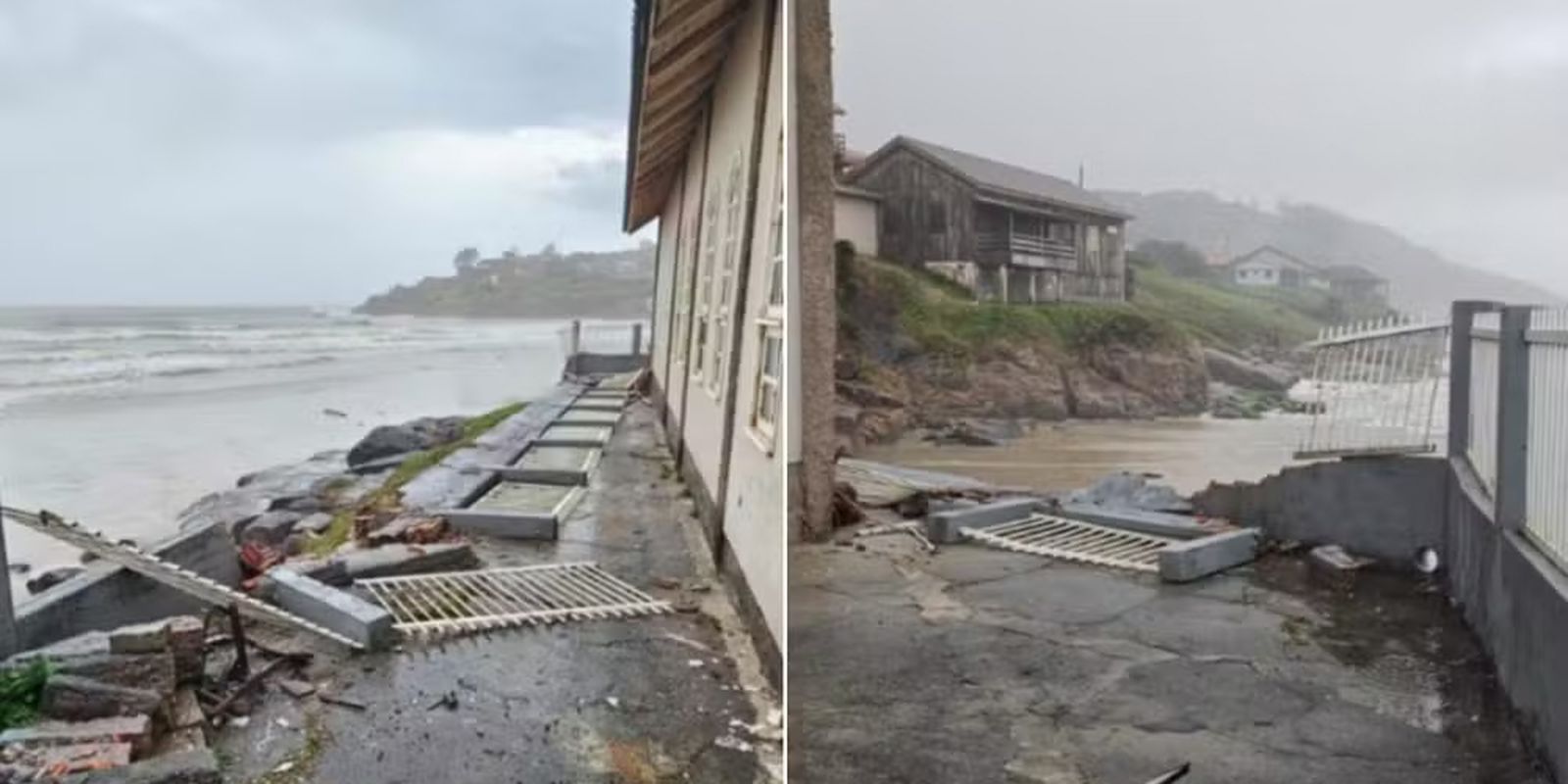 Meteotsunami atinge litoral de SC e causa danos em Laguna 1 Meteotsunami atinge litoral de SC e causa danos em Laguna