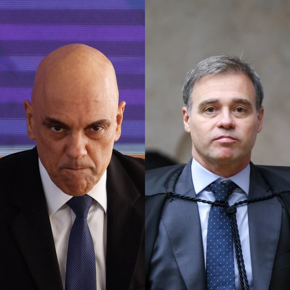 Metrópoles: Moraes e Mendonça discutiram em gabinete do STF na véspera 1 Os ministros Alexandre de Moraes (esq.) e André Mendonça, do STF