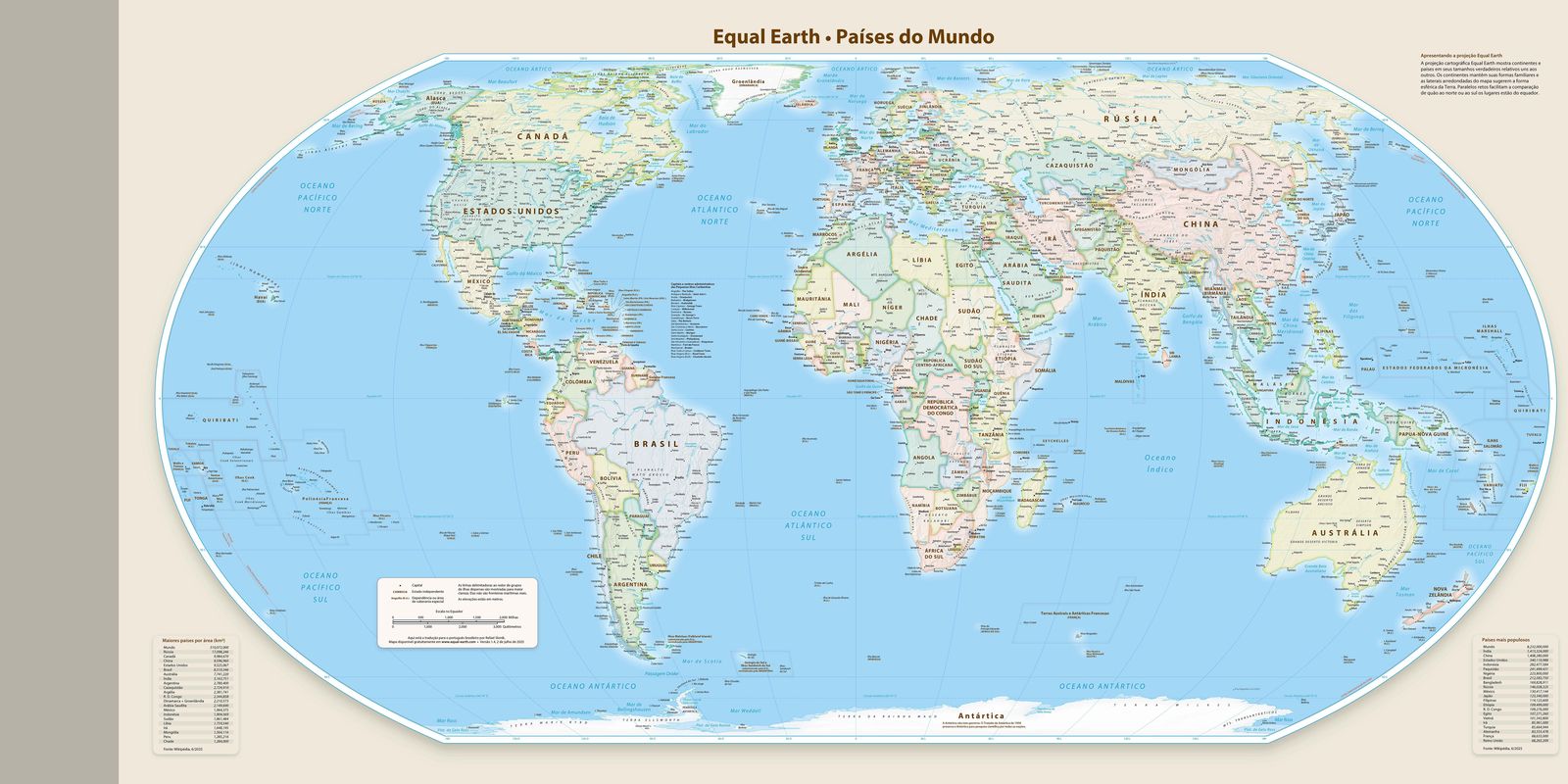ONU aprova novo mapa-múndi que amplia África, América do Sul e Sul da Ásia
