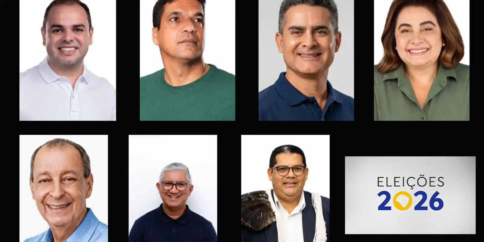 Sete candidatos disputam governo do Amazonas em 2026