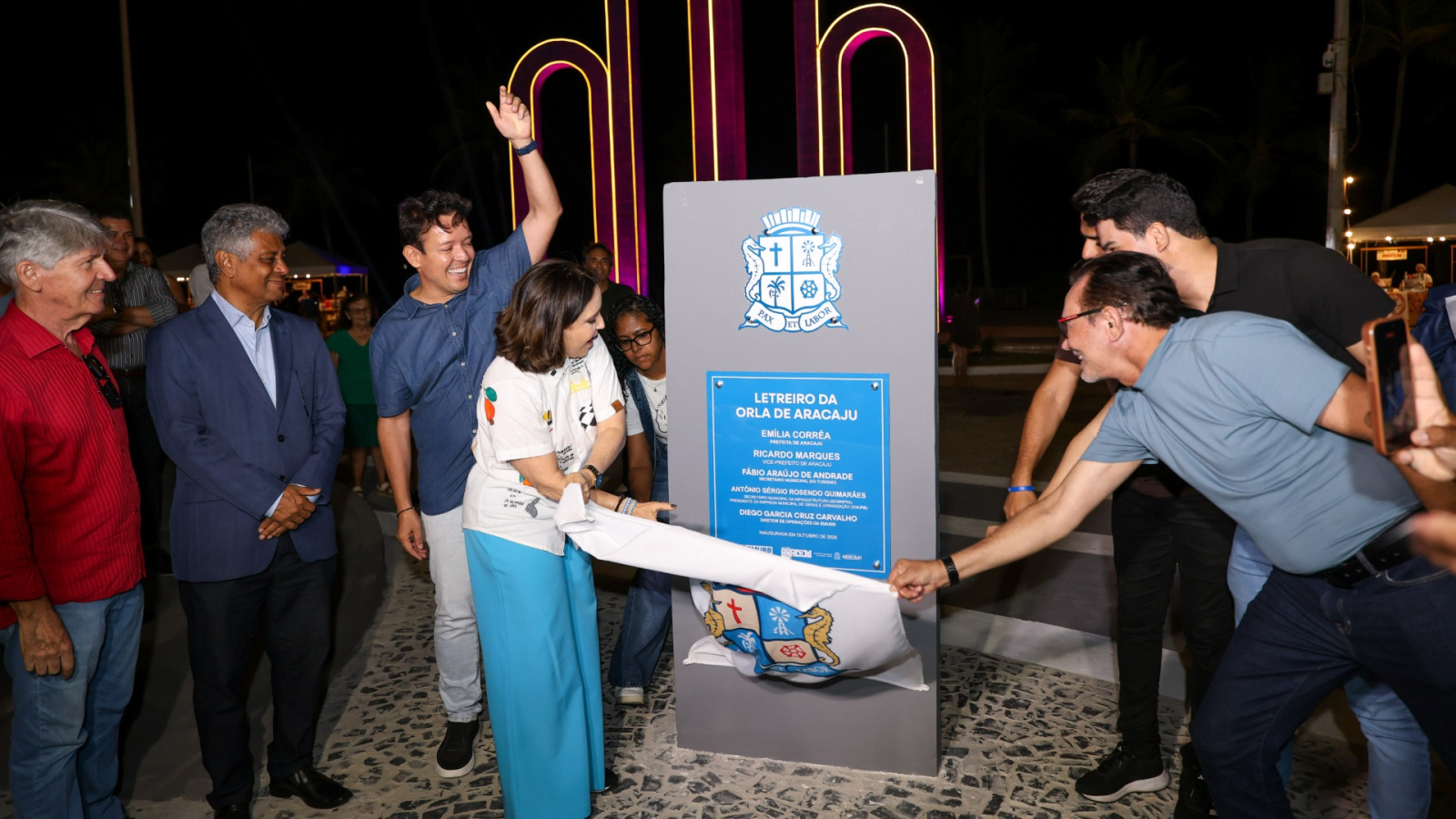 Aracaju ganha novo letreiro turístico nos Arcos da Orla da Atalaia