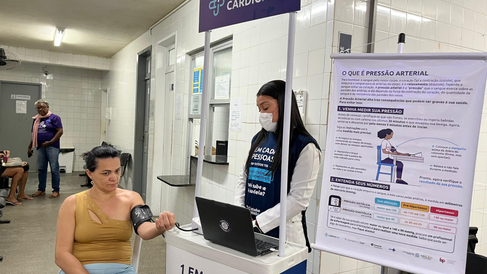 CardioAju identifica pressão alterada em 39% das aferições em Aracaju