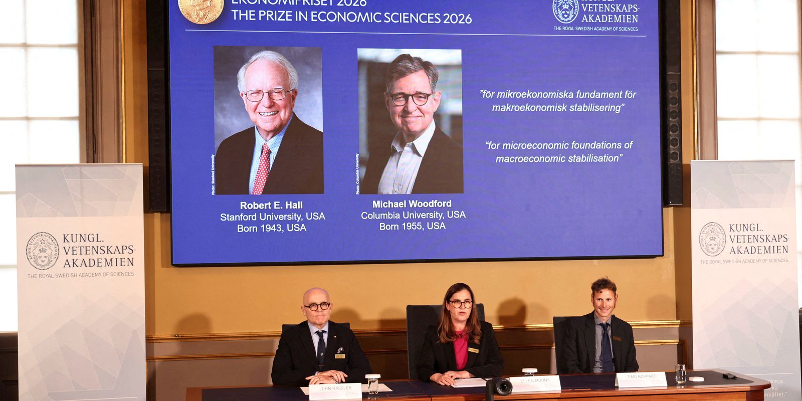 Hall e Woodford ganham Nobel por modelos que orientam políticas econômicas