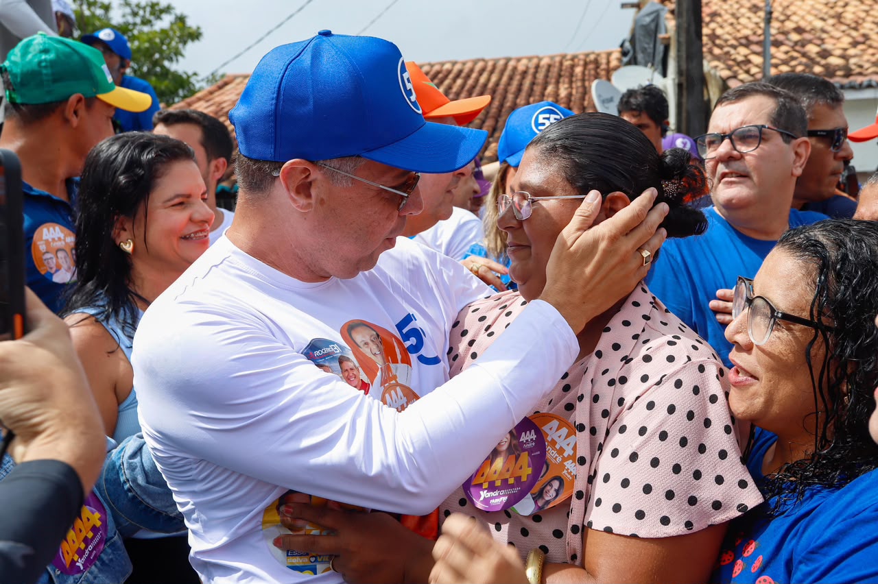 O governador durante mobilização na reta final