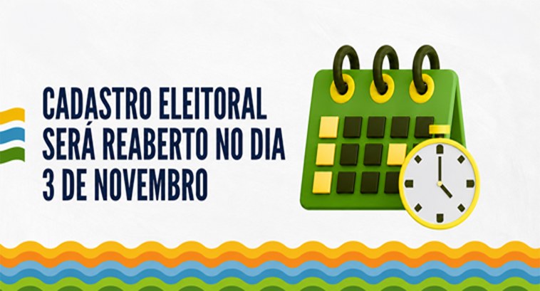 Sergipe reabre cadastro eleitoral em 3 de novembro 1 Sergipe reabre cadastro eleitoral em 3 de novembro